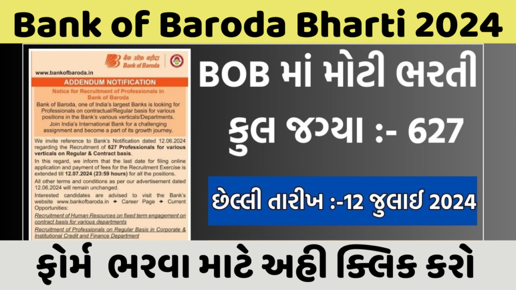 Bank Of Baroda Bharti 2024 Recruitment